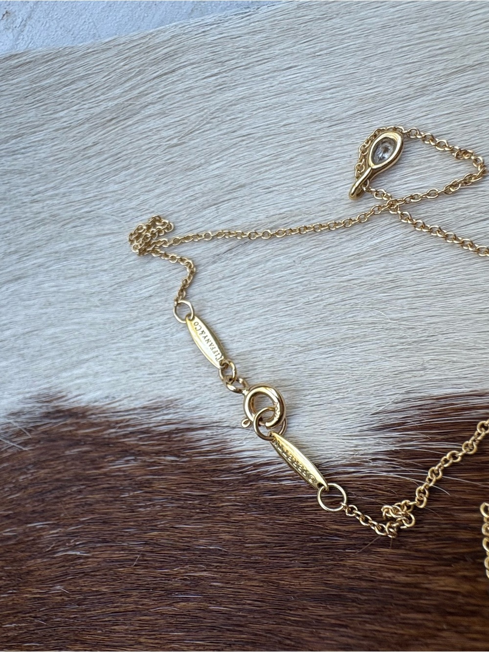Tiffany & Co. Elsa Peretti Diamonds by the Yard Pendant Necklace - Yellow Gold - Picture 8 of 12